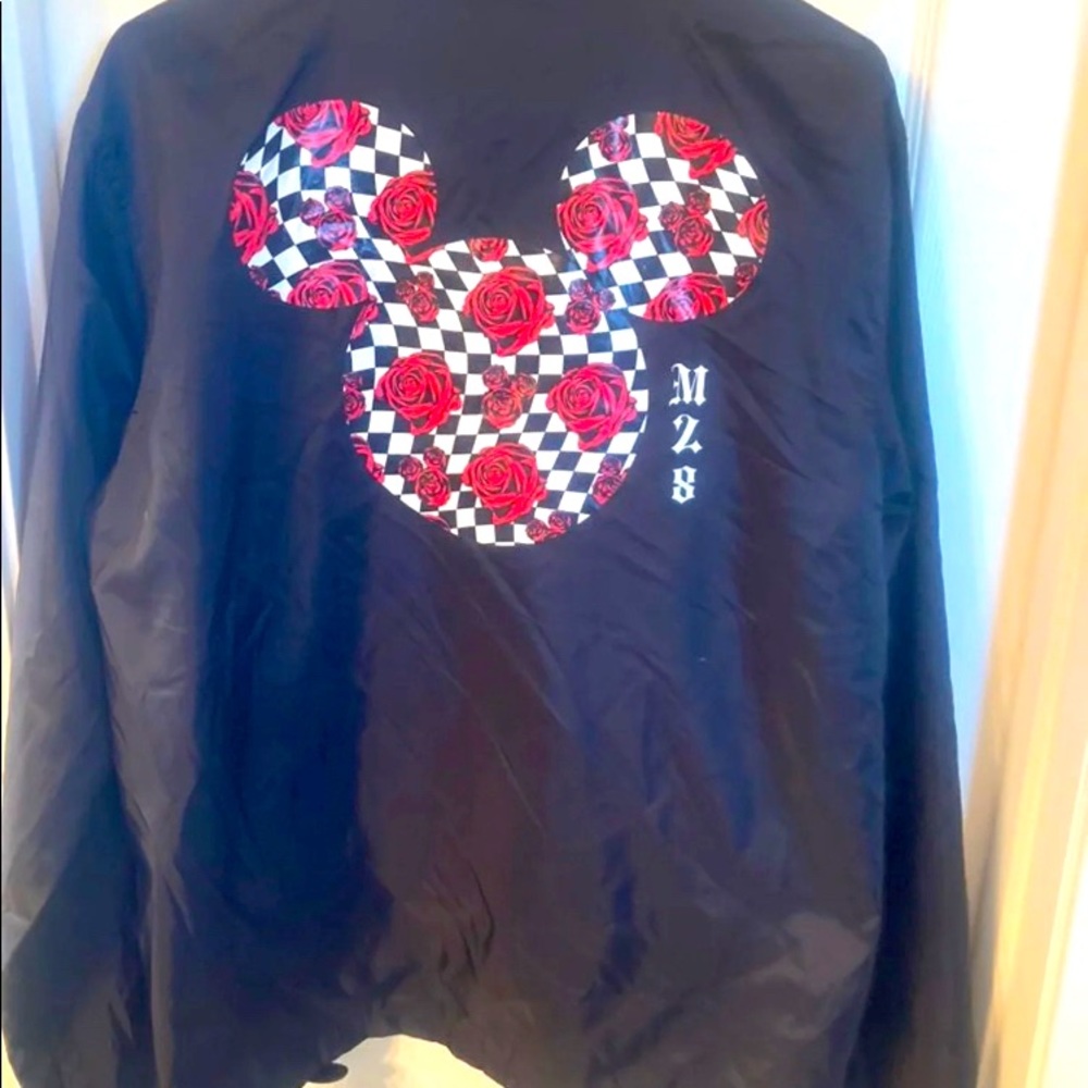 Disney Neff collection Mickey roses wind breaker jacket Medium